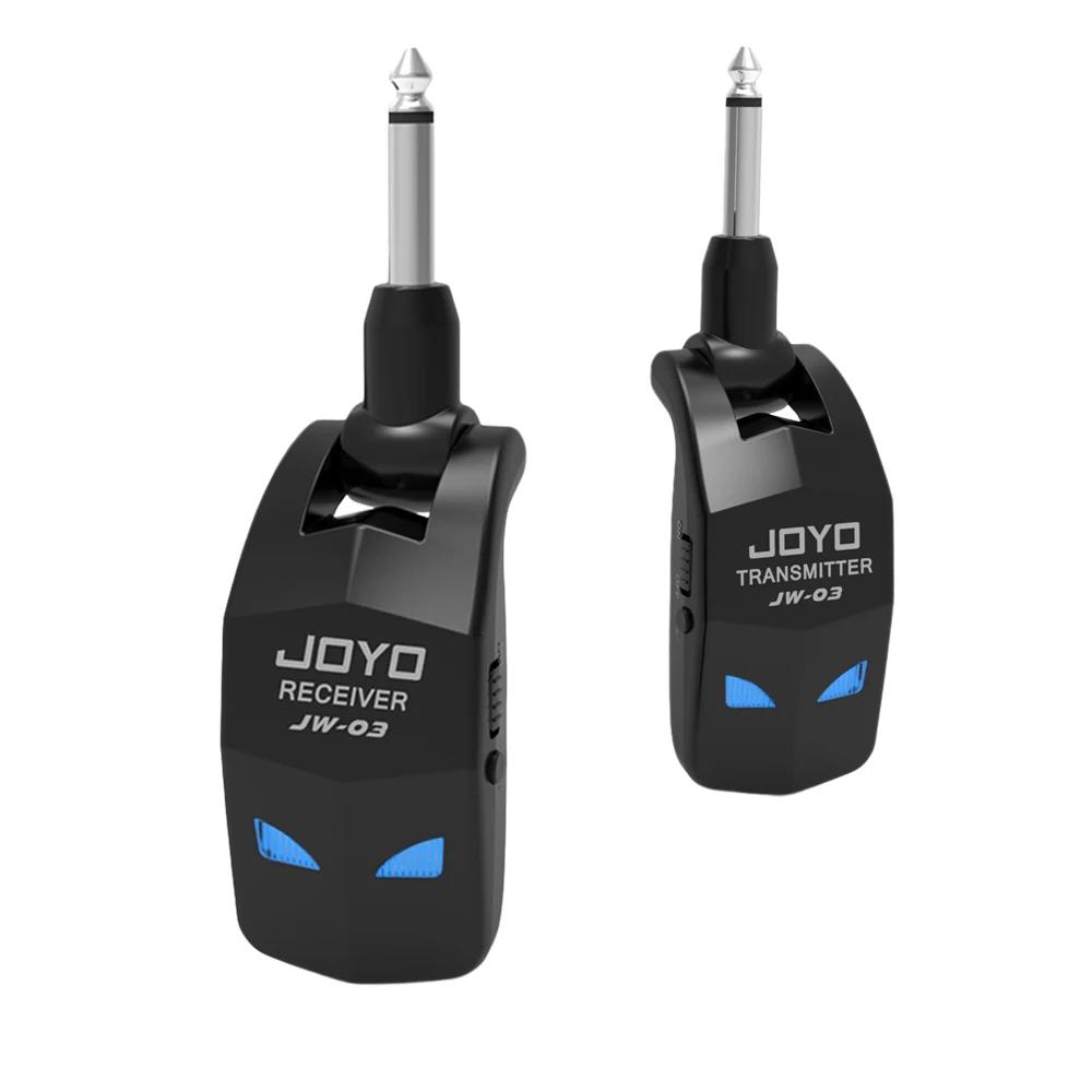 JOYO JW-03 기타 송신기 리시버 무선 시스템, 2.4G 디지털 무선 픽업 음악 커넥터, 일렉트릭 기타 베이스용